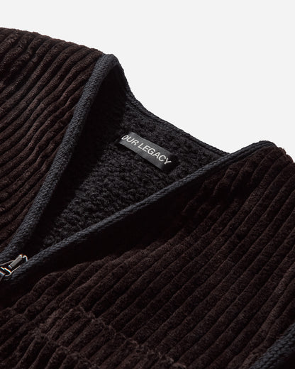 Our Legacy Top Vest Profound Brown Mammoth Cord Coats and Jackets Vests M4251TP 001