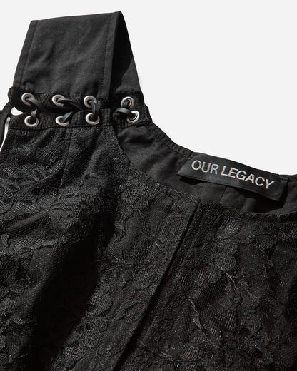 Our Legacy Wmns Tough Vest Studio Black Micro Canvas Coats and Jackets Vests W2262TSB 001