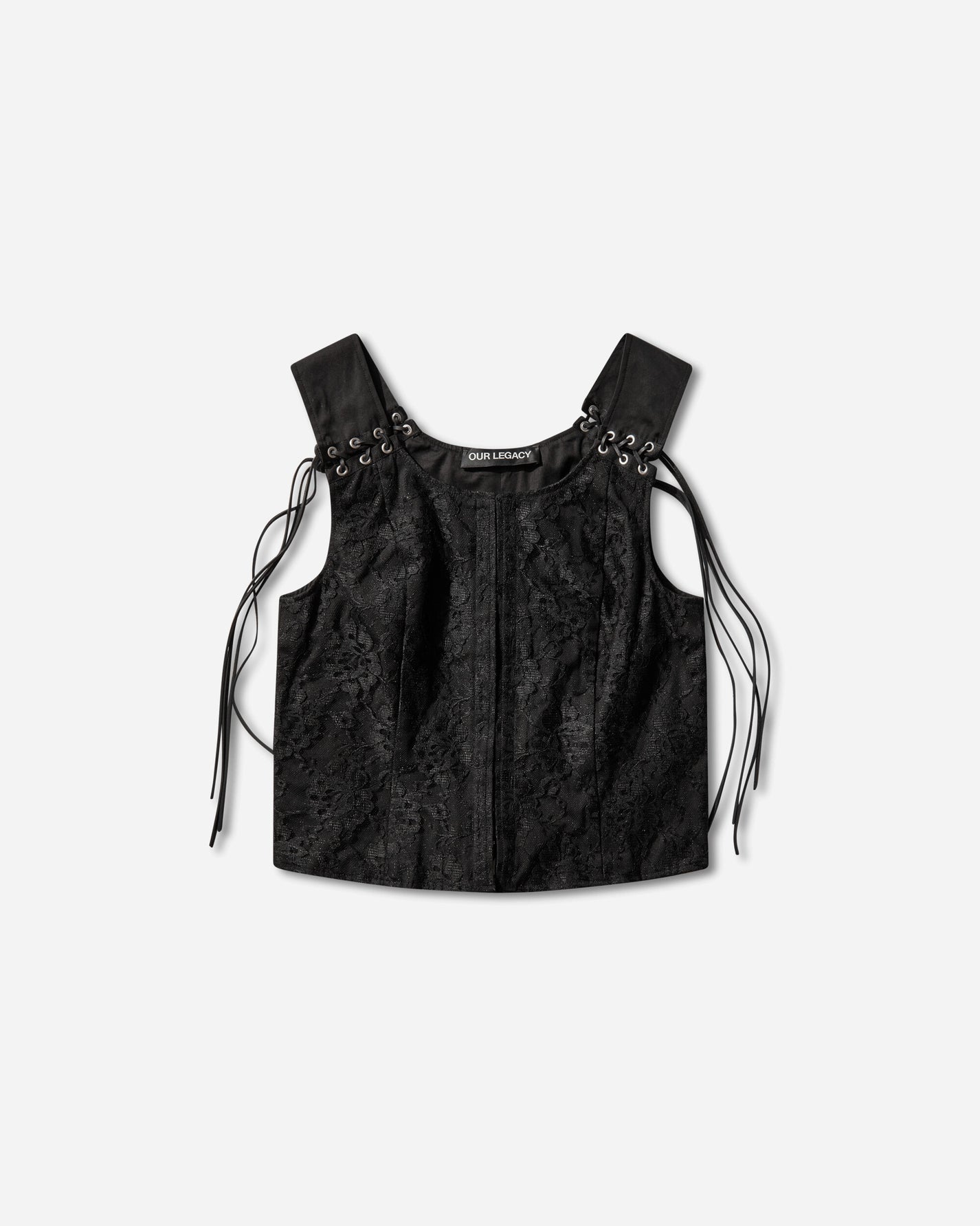 Our Legacy Wmns Tough Vest Studio Black Micro Canvas Coats and Jackets Vests W2262TSB 001