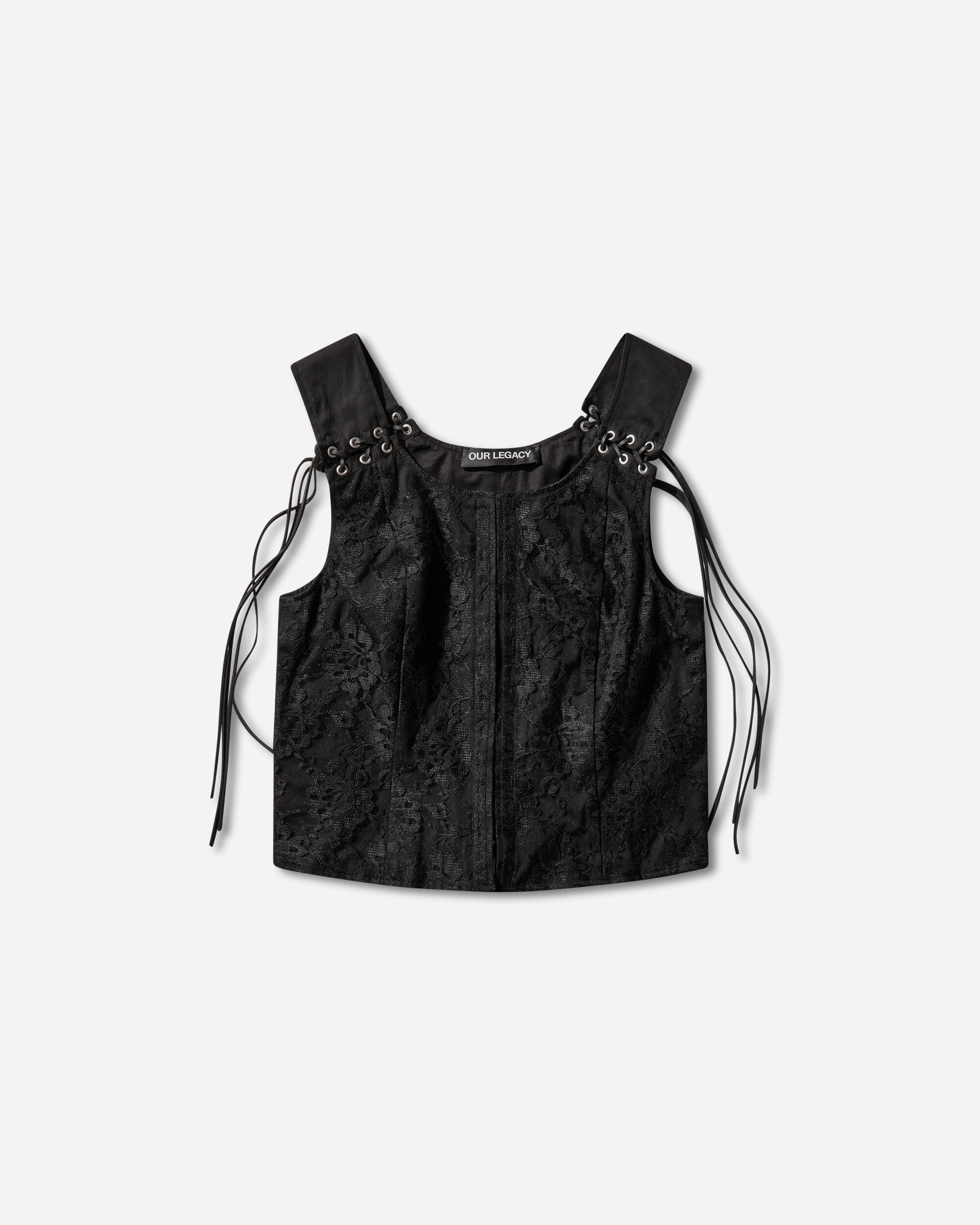 Our Legacy Wmns Tough Vest Studio Black Micro Canvas Coats and Jackets Vests W2262TSB 001