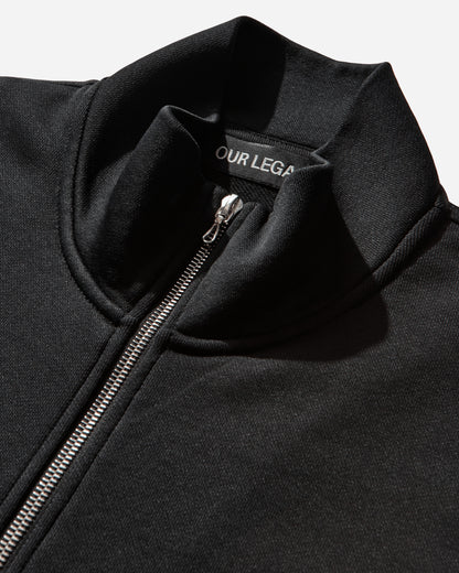 Our Legacy Mob Jacket Prime Black True Track Jersey Sweatshirts Zip-Ups M2256MP 001