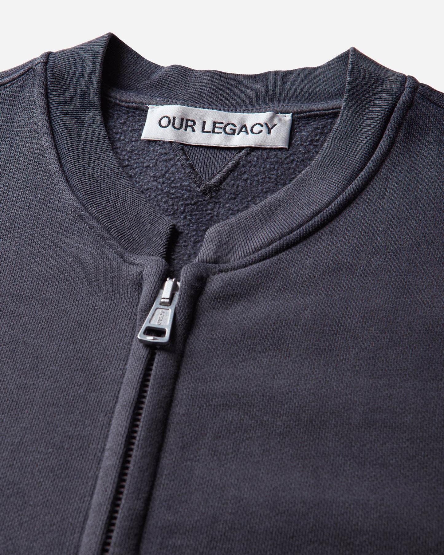 Our Legacy Rift Zip Sweatshirt Relic Plum Star Fleece Sweatshirts Zip-Ups M4266RR 001