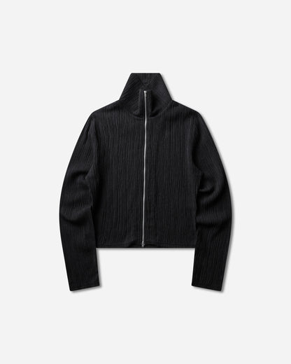 Our Legacy Wmns Slim Zip Longsleeve Obsidian Depth Woolcose Ridge Sweatshirts Zip-Ups W4266SO 001