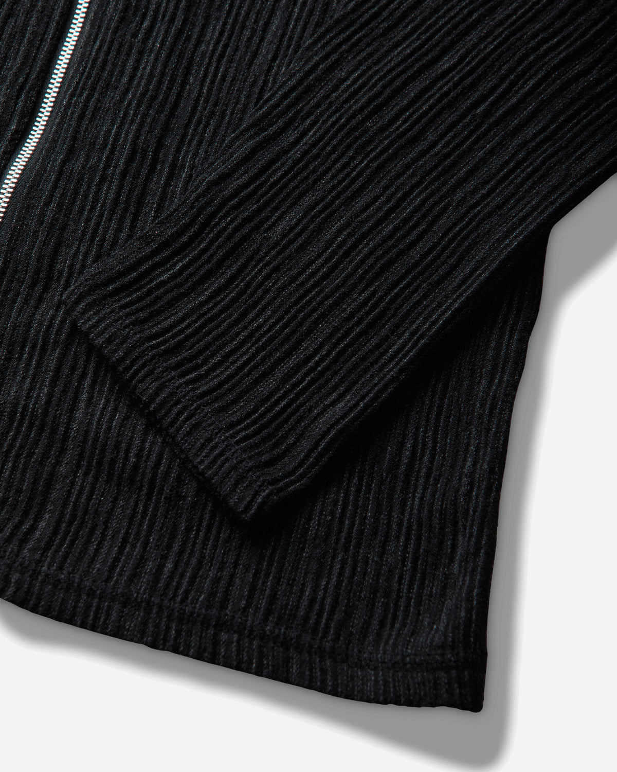 Our Legacy Wmns Slim Zip Longsleeve Obsidian Depth Woolcose Ridge Sweatshirts Zip-Ups W4266SO 001