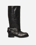 Our Legacy High Engine Boot Black Tensile Cattle Hide Boots Biker Boots A4257HB 001