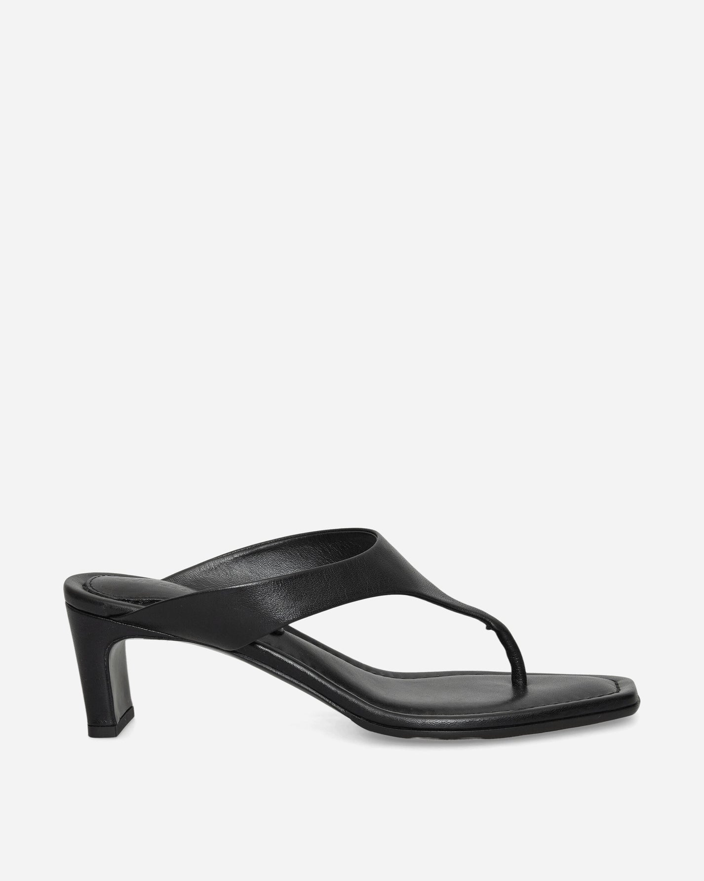 Our Legacy Wmns Karasu Sandal Malleable Black Bull Hide Classic Shoes High Heels A2267KAM 001