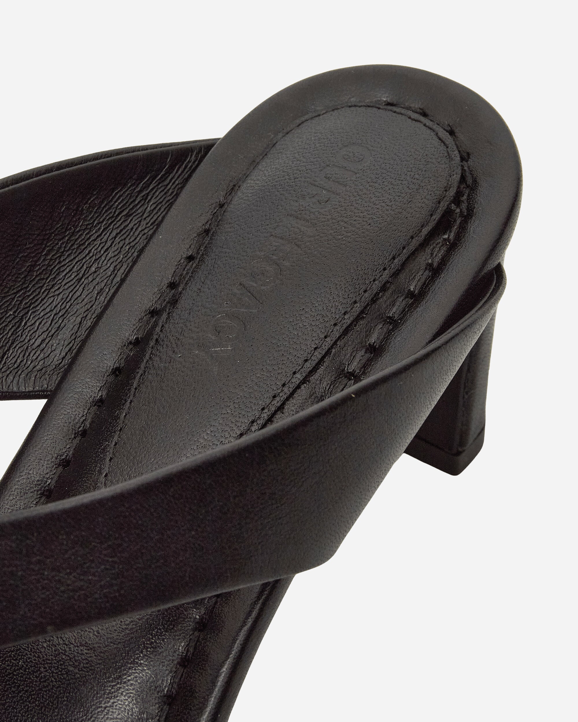 Our Legacy Wmns Karasu Sandal Malleable Black Bull Hide Classic Shoes High Heels A2267KAM 001