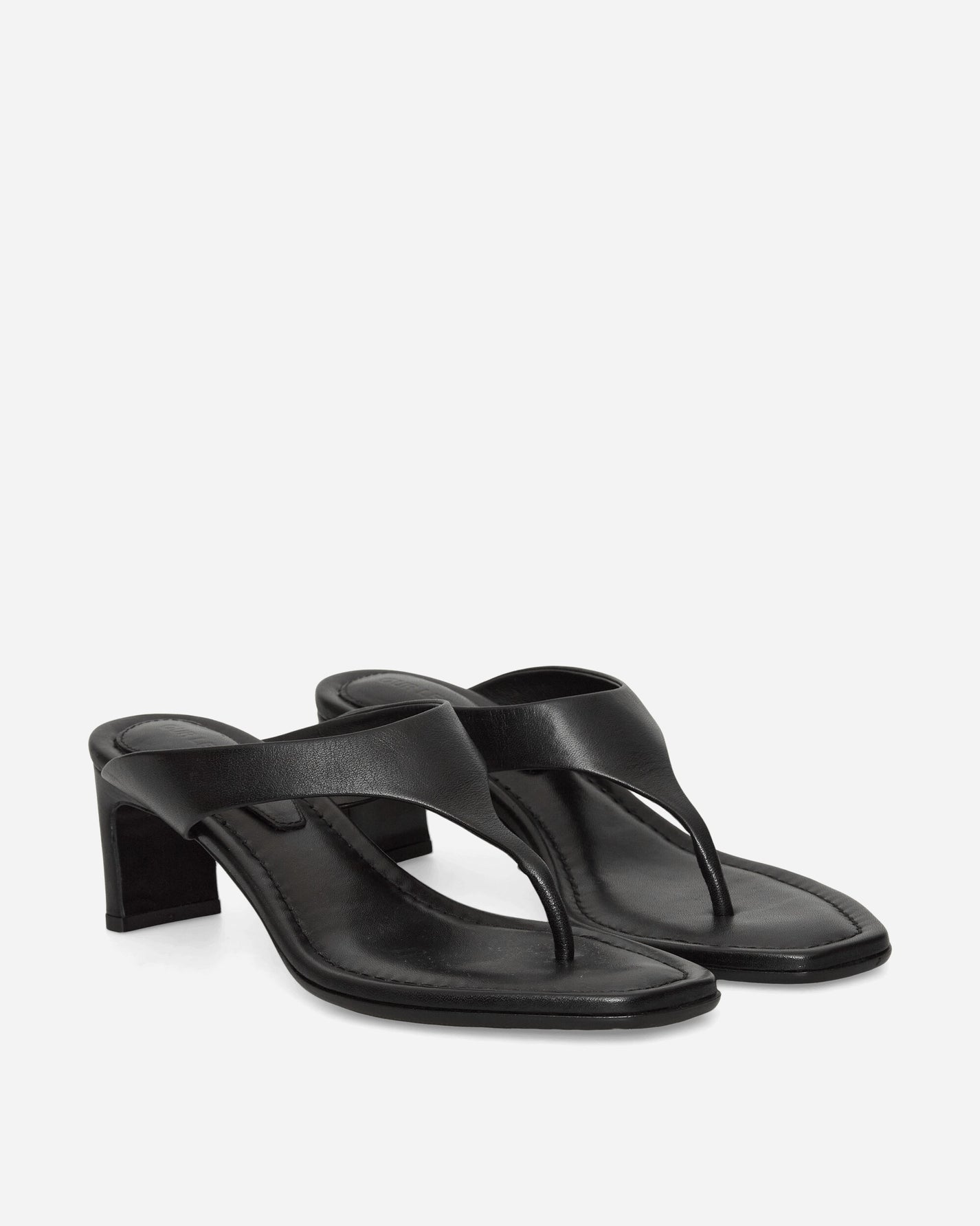 Our Legacy Wmns Karasu Sandal Malleable Black Bull Hide Classic Shoes High Heels A2267KAM 001