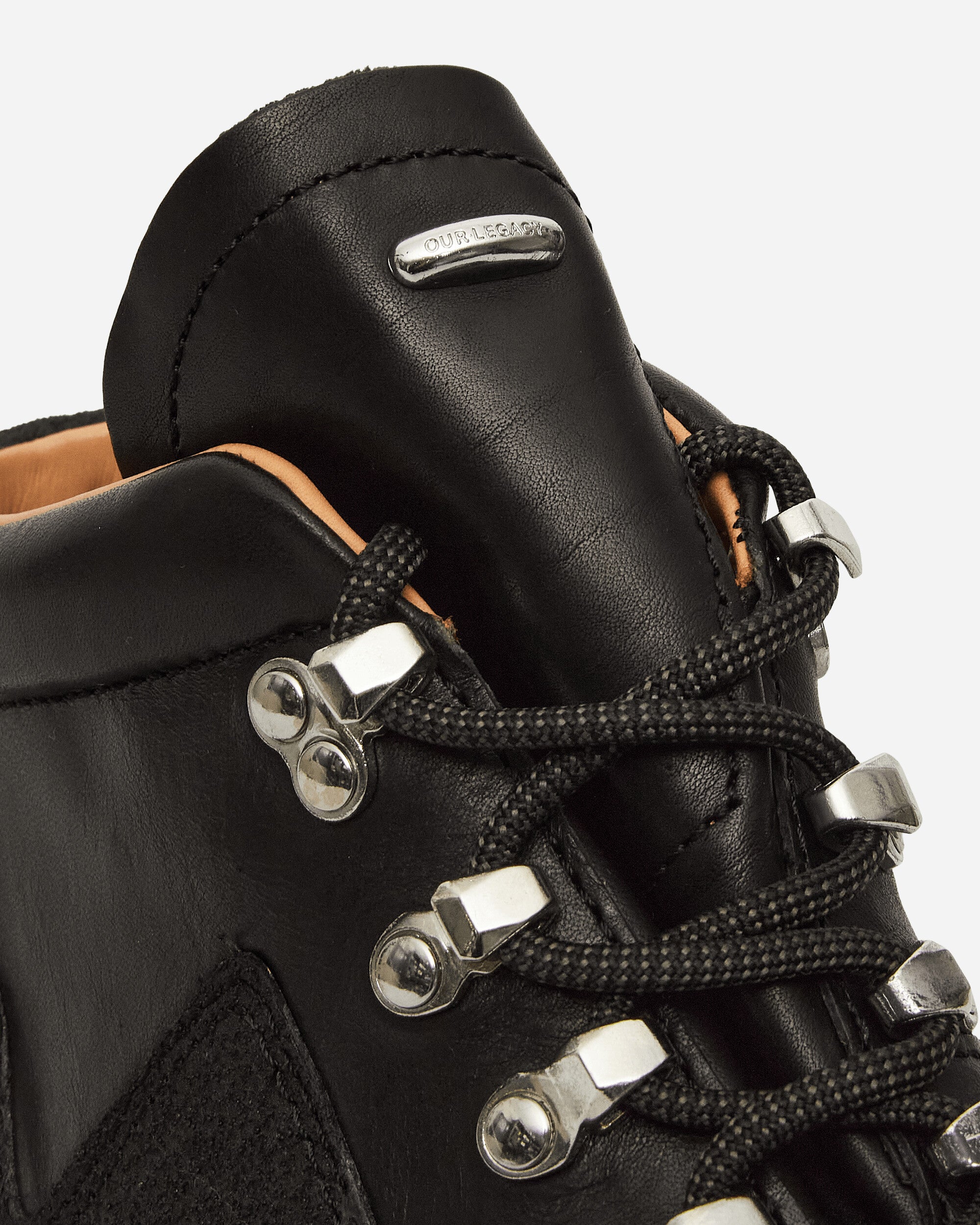 Our Legacy Quest Boot Black Tensile Cattle Hide Boots Hiking A4257QB 001