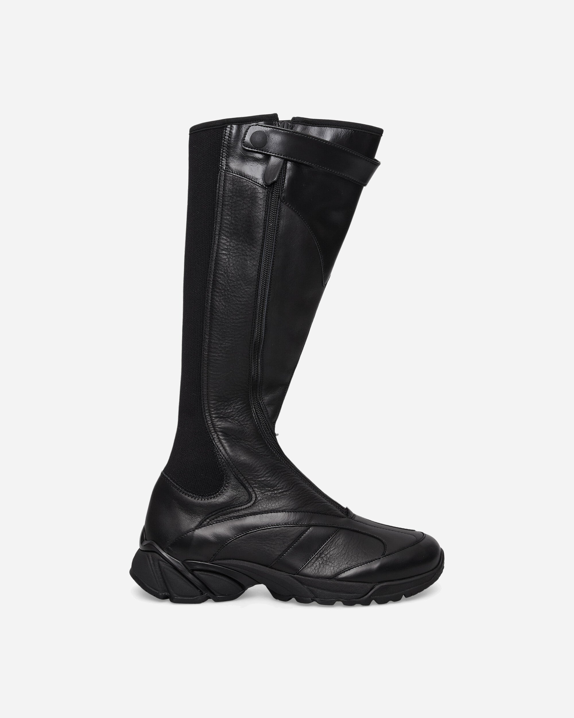 Our Legacy Wmns Bionic Ii Malleable Black Bull Hide Boots Knee A2267BM 001