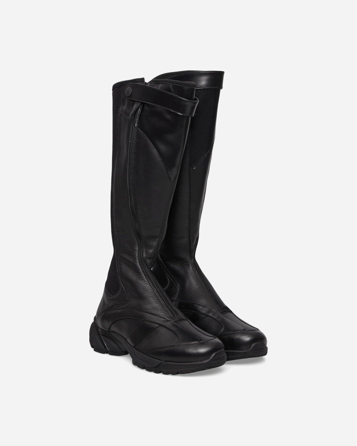 Our Legacy Wmns Bionic Ii Malleable Black Bull Hide Boots Knee A2267BM 001