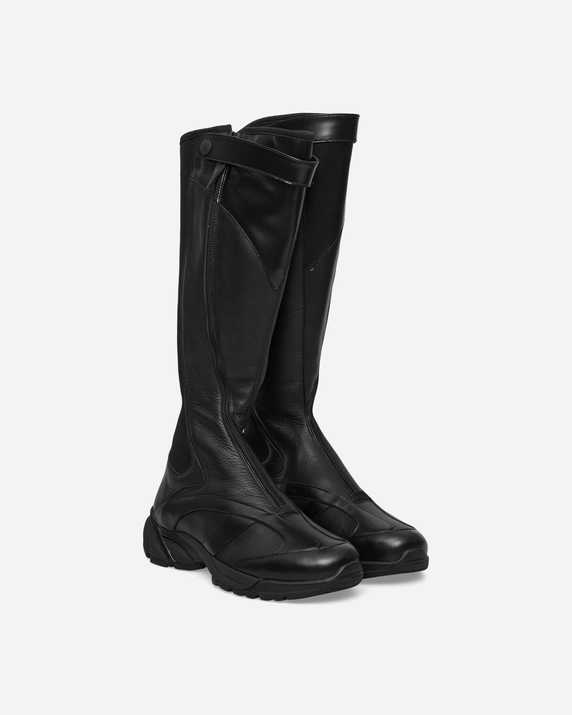 Our Legacy Wmns Bionic Ii Malleable Black Bull Hide Boots Knee A2267BM 001