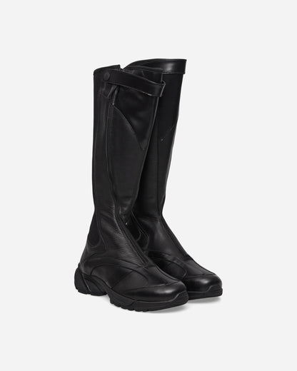 Our Legacy Wmns Bionic Ii Malleable Black Bull Hide Boots Knee A2267BM 001
