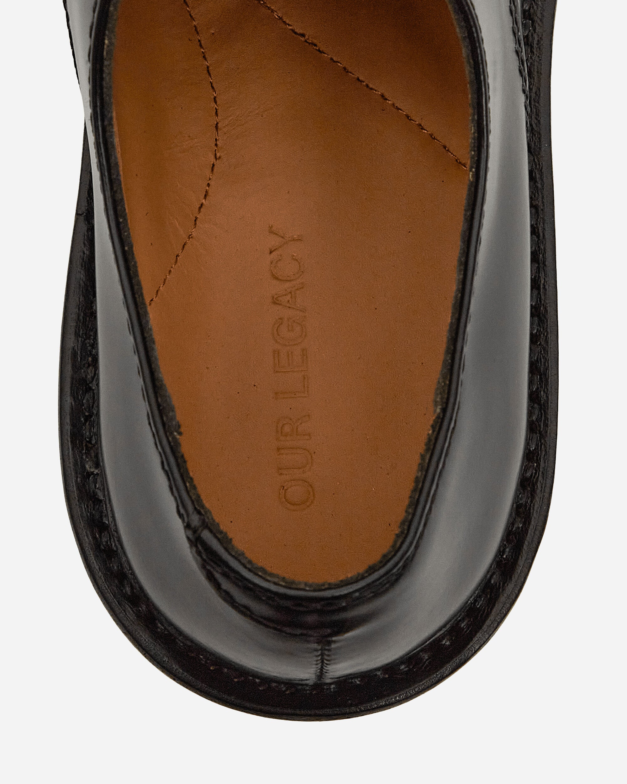 Our Legacy Uniform Parade Black Leather Classic Shoes Laced Up M1937UPBL 001