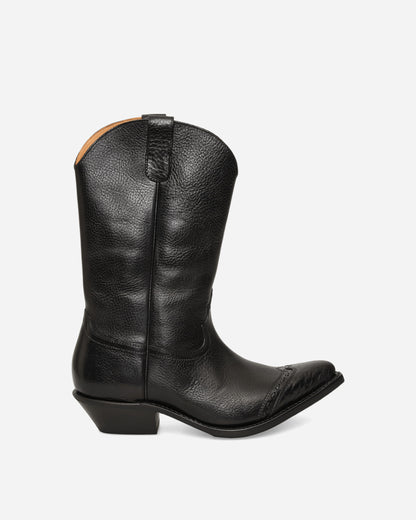 Our Legacy Consultant Boot Deep Black Leather Boots Mid Boot A2267CDB 001