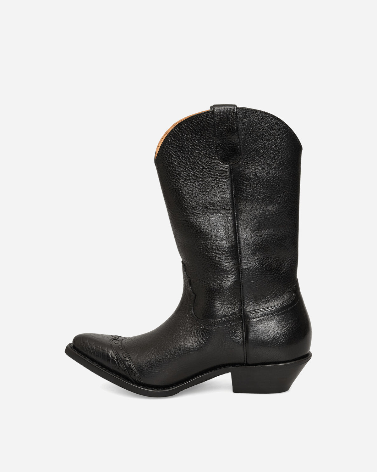 Our Legacy Consultant Boot Deep Black Leather Boots Mid Boot A2267CDB 001