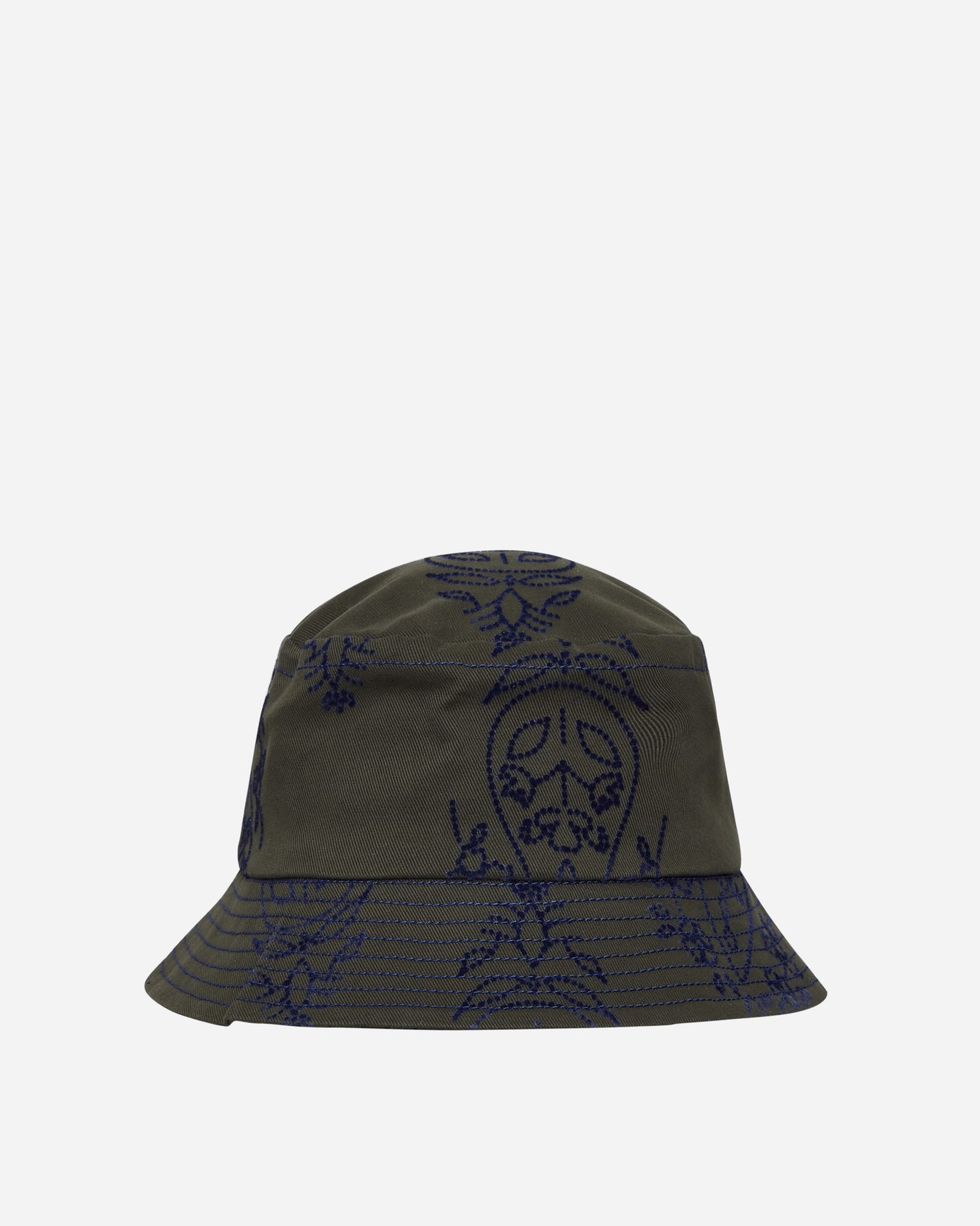 Paria Farzaneh Green Flock Hat Multicolor Hats Caps PFA0028 001