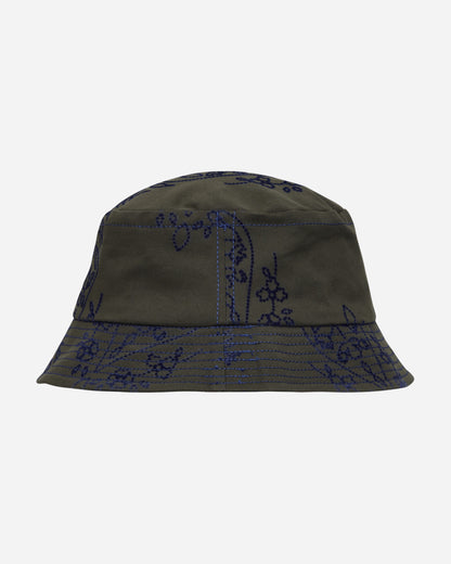 Paria Farzaneh Green Flock Hat Multicolor Hats Caps PFA0028 001