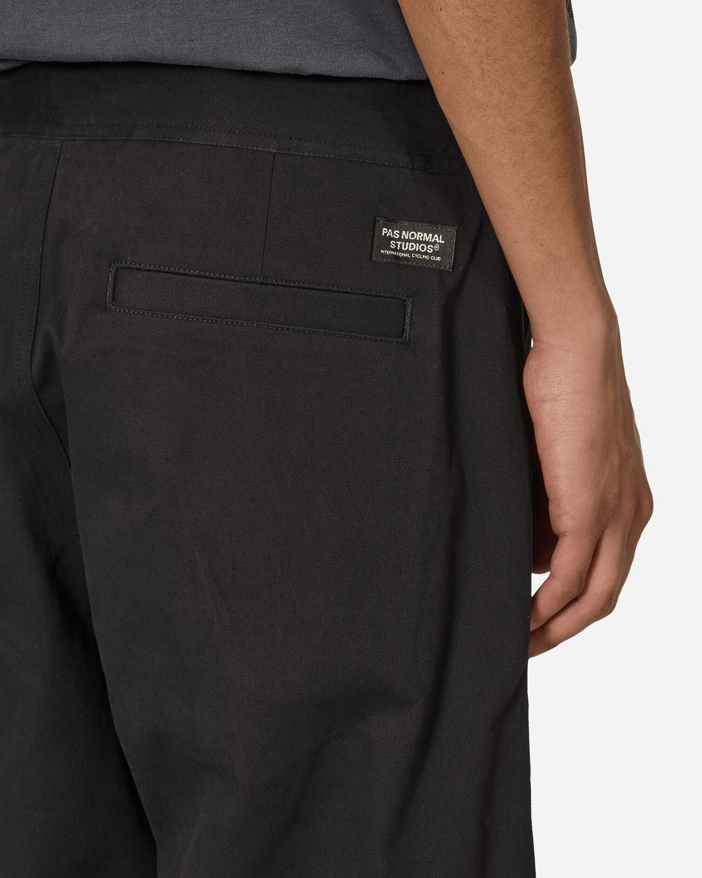 Pas Normal Studios Off-Race Cotton Twill Pants Black Pants Casual MM2021AF 2999