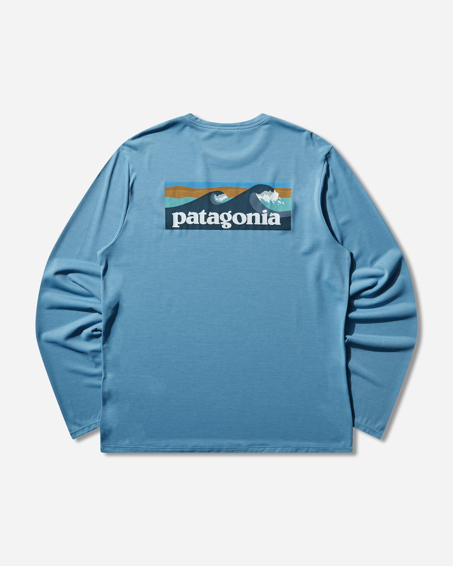 Patagonia M'S L/S Cap Cool Daily Shirt - Boardshort Logo Shore Blue T-Shirts Longsleeve 45457 SHRX