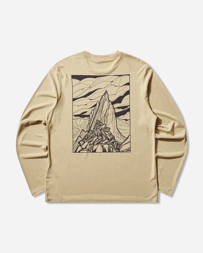 Patagonia M'S L/S Cap Cool Daily Shirt - Cloud Crag Limestone Yellow T-Shirts Longsleeve 45453 LMYX