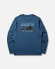 Patagonia M'S L/S Cap Cool Daily Shirt - '73 Skyline Clement Blue T-Shirts Longsleeve 45454 CMBX