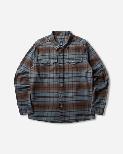 Patagonia Men Fjord Flannel Shirt Rinsed Moss Brown Shirts Longsleeve Shirt 42402 RSMB