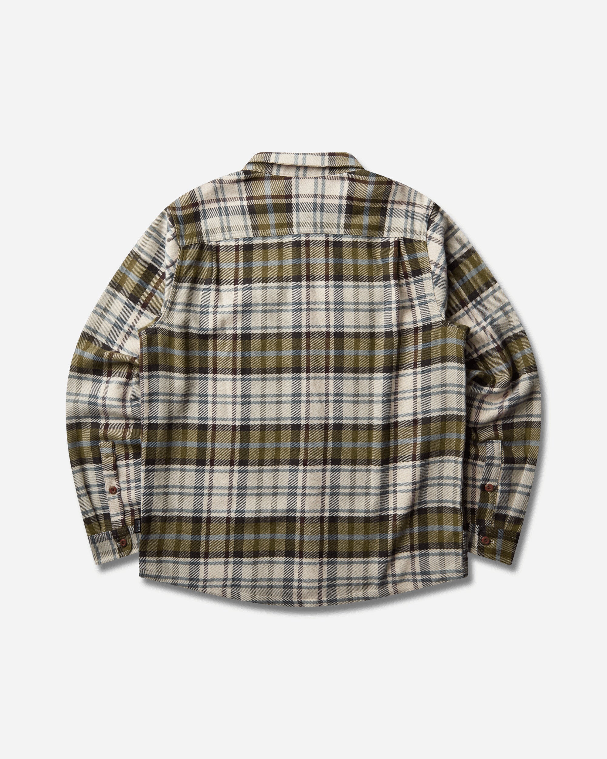 Patagonia Men Fjord Flannel Shirt Rinsed Green/Thermal Blue Shirts Longsleeve Shirt 42402 RSTW