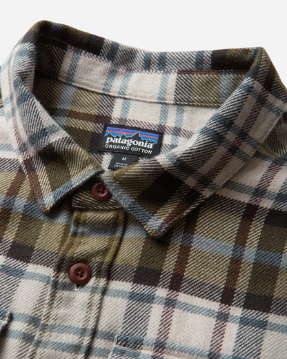 Patagonia Men Fjord Flannel Shirt Rinsed Green/Thermal Blue Shirts Longsleeve Shirt 42402 RSTW