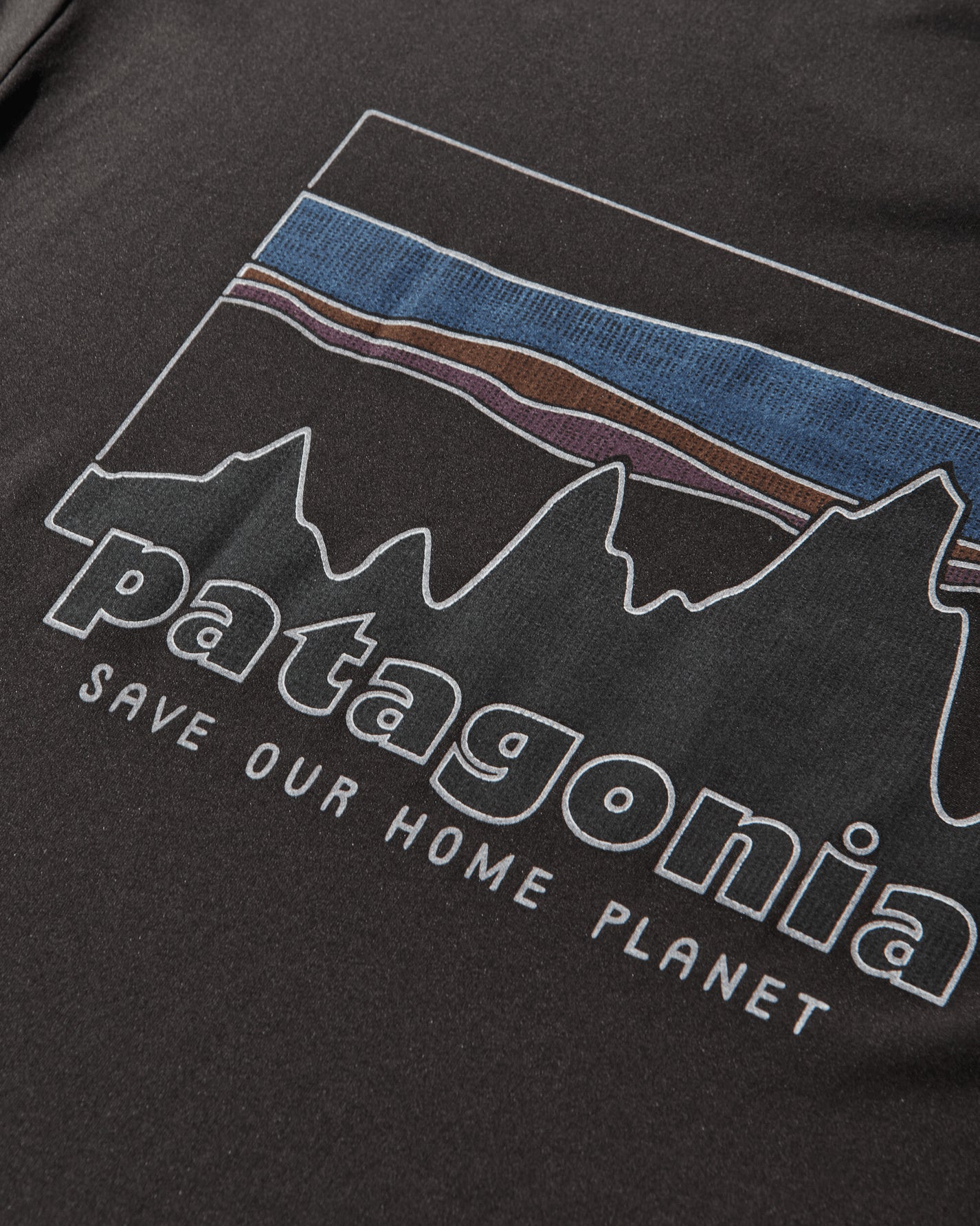Patagonia M'S Cap Cool Daily Shirt - '73 Skyline Black T-Shirts Shortsleeve 45478 BLK