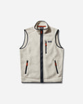 Patagonia M'S Retro Pile Vest Pelican w/Smolder Blue Coats and Jackets Vests 22821 PNSM
