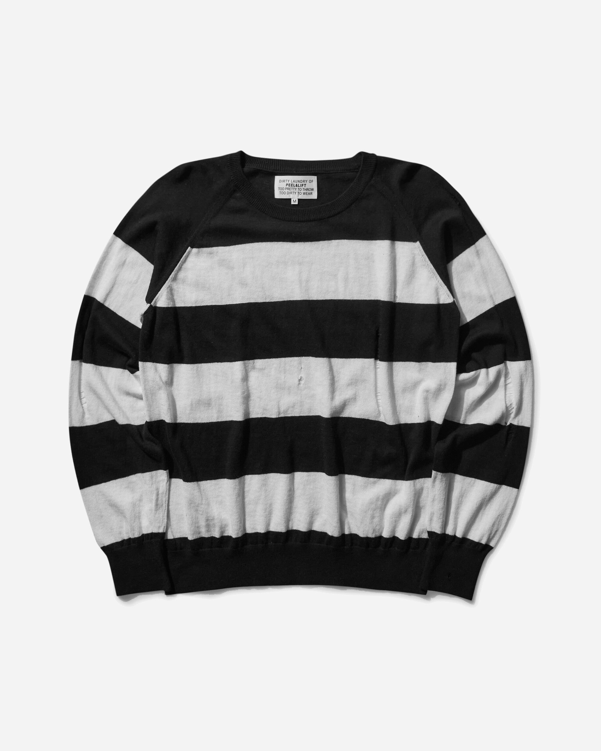 Damaged Stripe Jumper Black / White โ Slam Jamยฎ