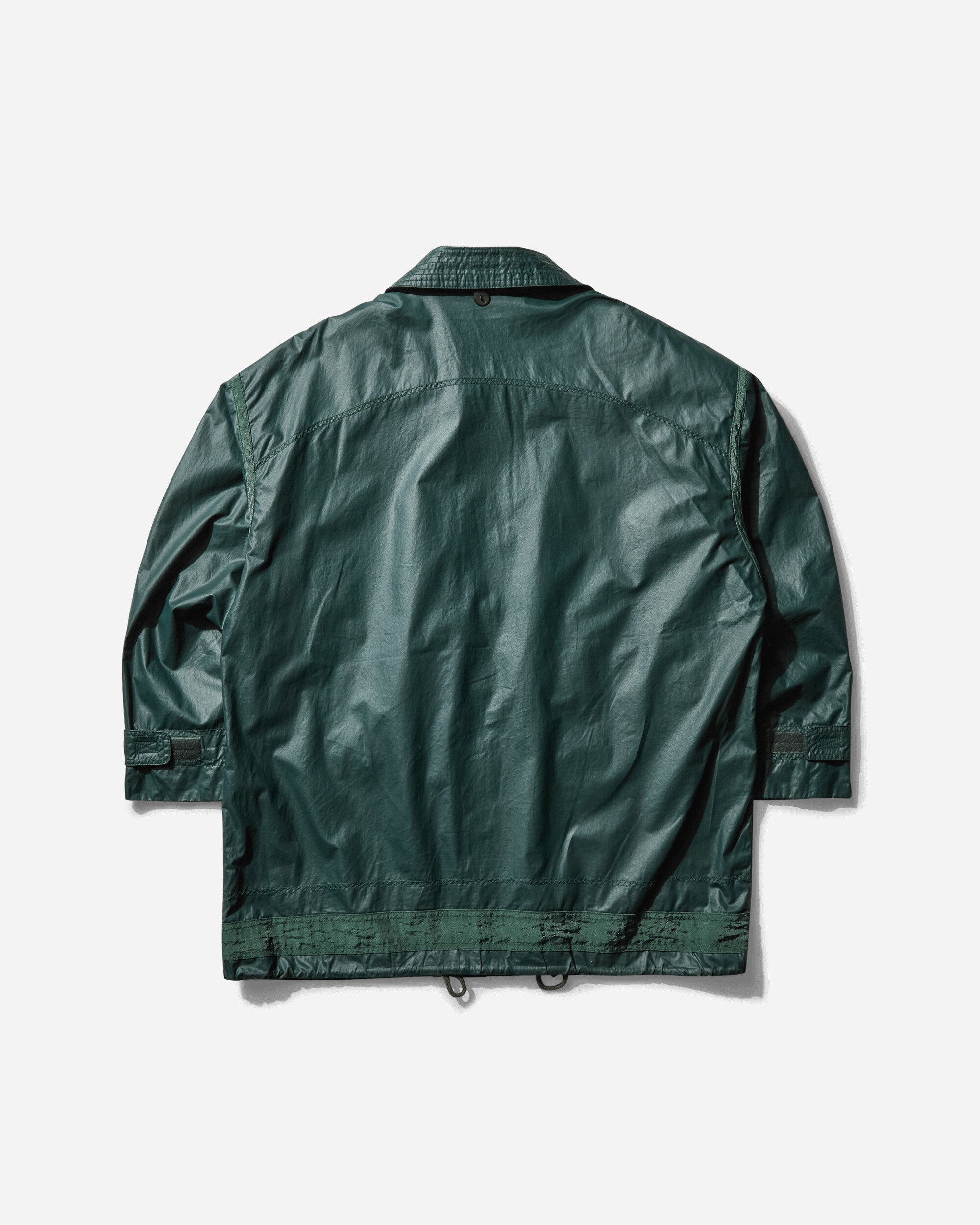 Pezze Vintage Dark Green Raincoat Jacket Green Coats and Jackets Coats 47246 1