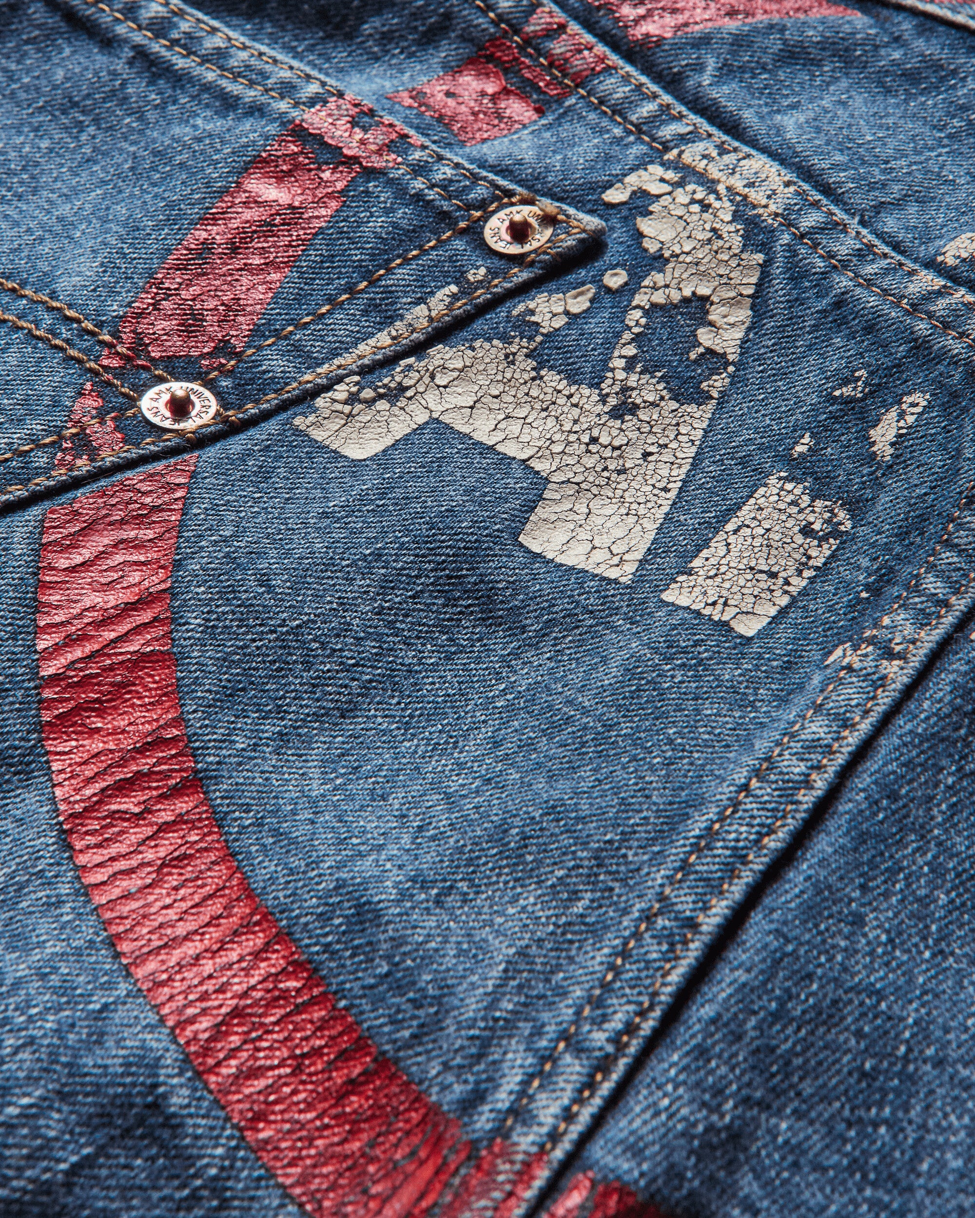 Pezze Vintage Andrew Mackenzie Jeans Blue Pants Denim 572414 1