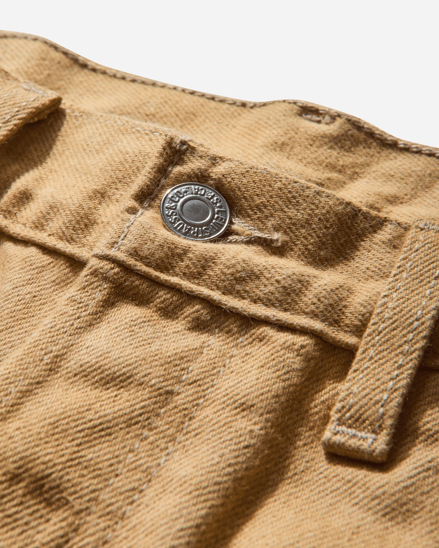 Pezze Vintage Levi'S White Tab Jeans Beige Pants Denim 572415 1