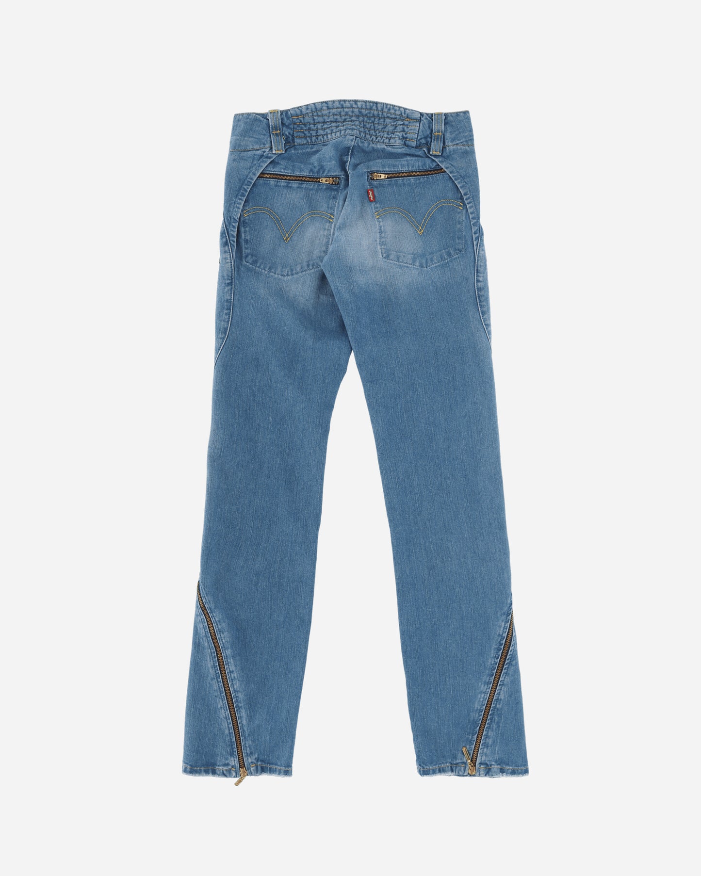 Pezze Vintage Wmns Levi'S Engineered Deadstock  Jeans With Zippers On The Ankles Black Pants Denim 0672427 1