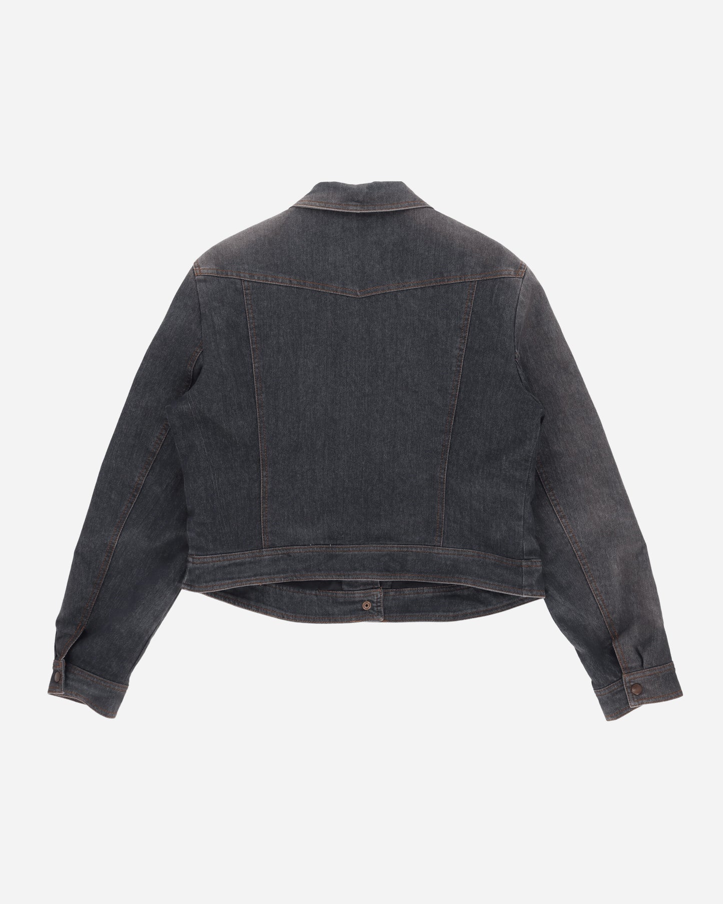 Pezze Vintage Wmns Denim Dark Wash Jacket Black Coats and Jackets Denim Jackets 057241 1