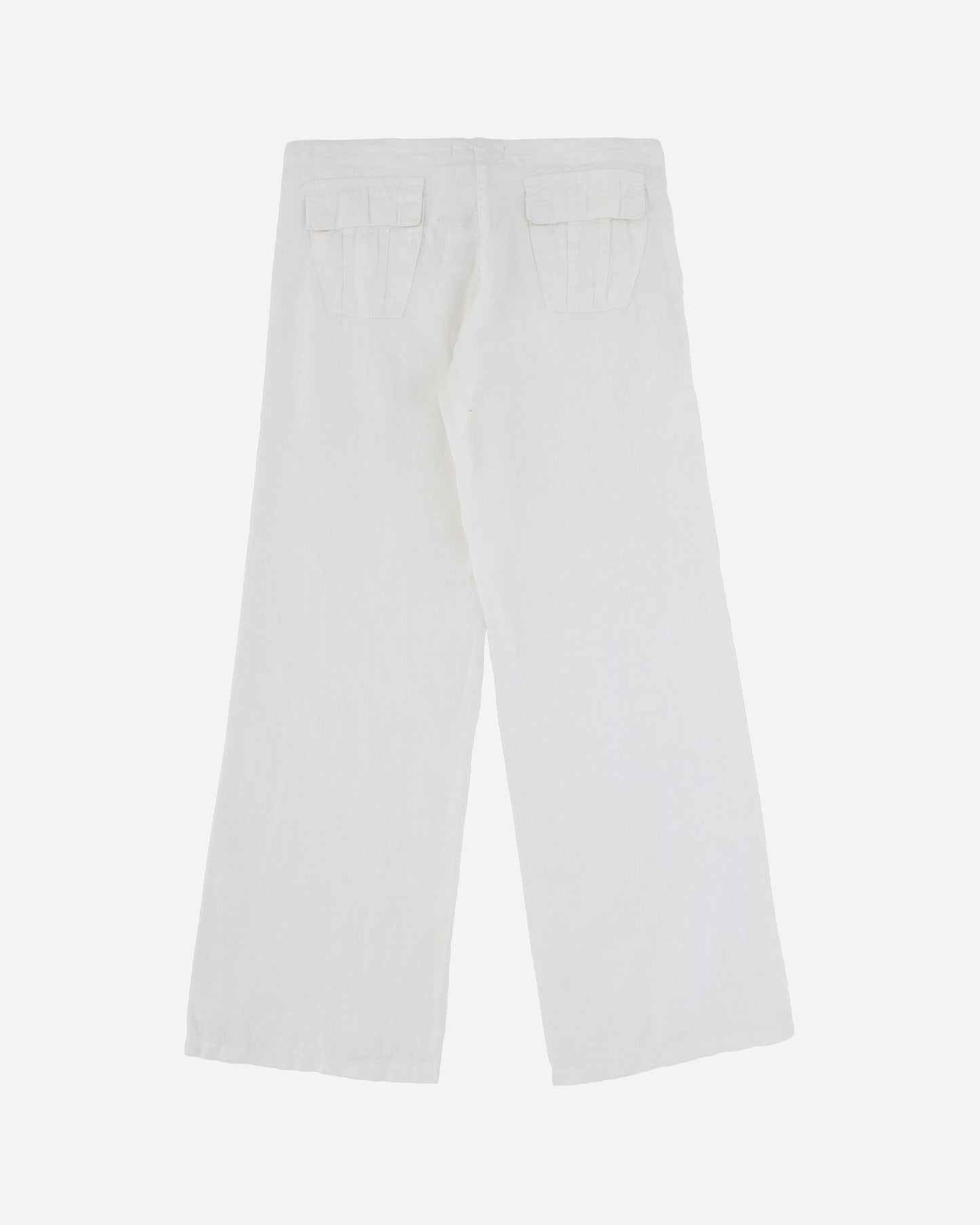 Pezze Vintage Wmns Dolce & Gabbana White Flared Trousers White Pants Flare 0672430 1