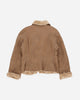 Pezze Vintage Wmns Shearling Leather Jacket Brown Coats and Jackets Jackets 0572420 1