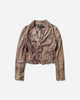 Pezze Vintage Wmns Myskin Faded Leather Blazer Brown Coats and Jackets Leather Jackets 0572412 1