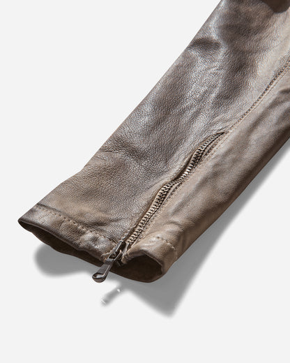 Pezze Vintage Wmns Myskin Faded Leather Blazer Brown Coats and Jackets Leather Jackets 0572412 1