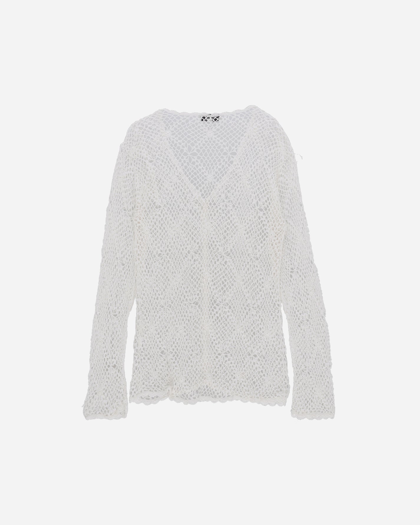 Pezze Vintage Wmns Top Crochet White T-Shirts Longsleeve 017246 1