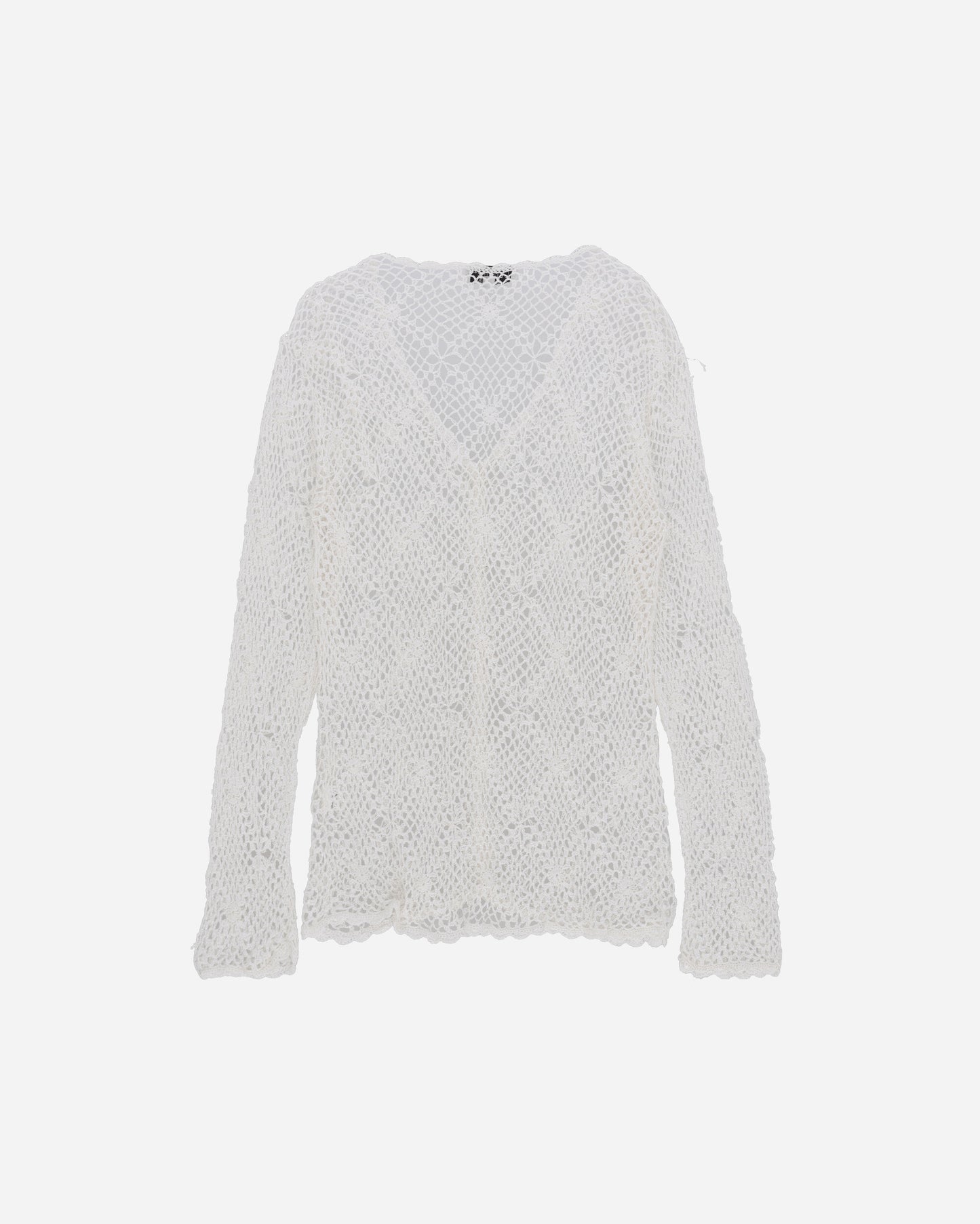 Pezze Vintage Wmns Top Crochet White T-Shirts Longsleeve 017246 1