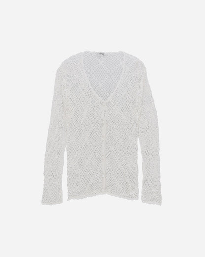 Pezze Vintage Wmns Top Crochet White T-Shirts Longsleeve 017246 1