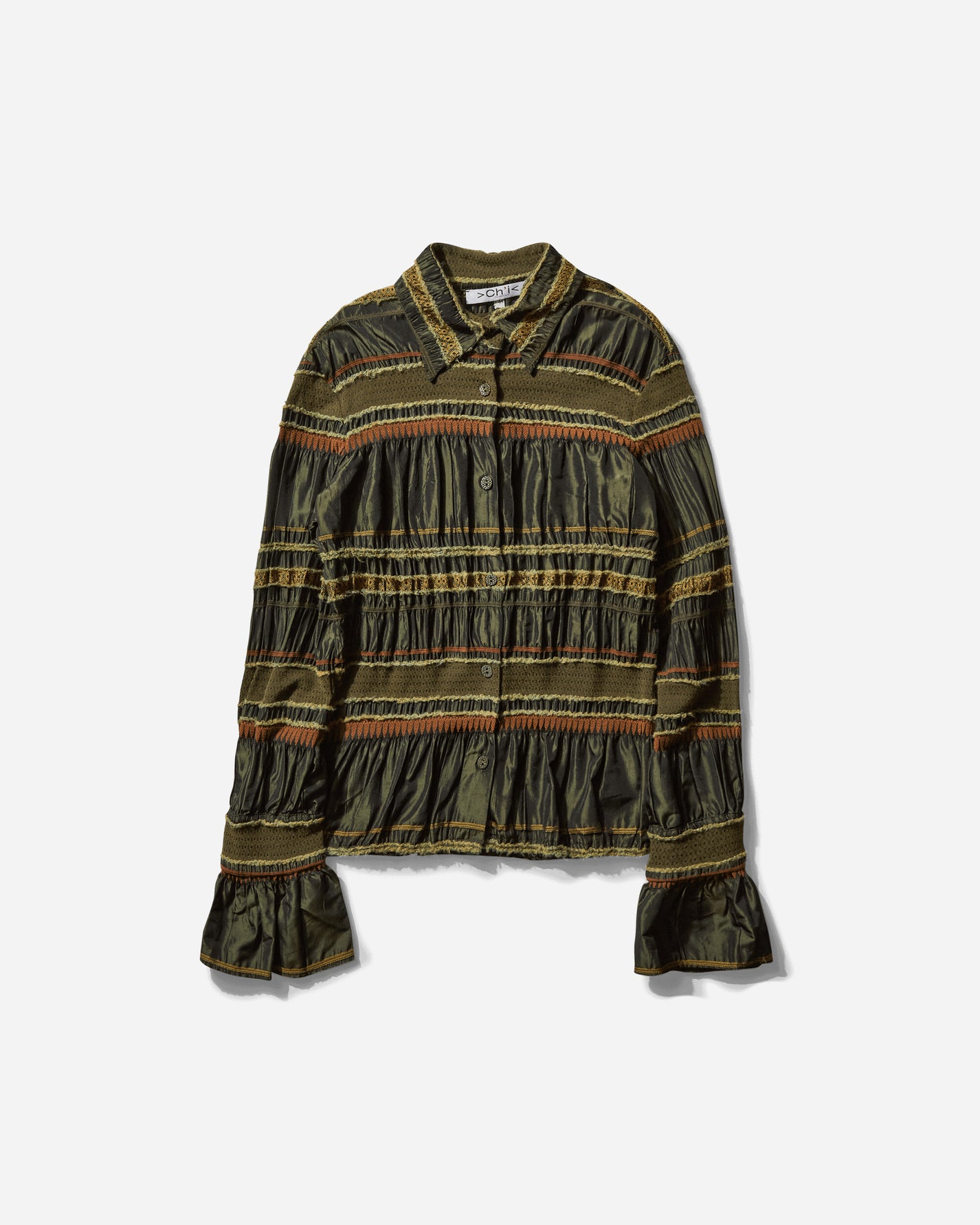 Pezze Vintage Wmns Long Sleeves Shirt Green Shirts Longsleeve Shirt 027248 1