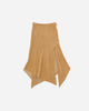 Pezze Vintage Wmns Beige Asymmetrical Skirt With Split On The Front Beige Skirts Maxi 0772424 1