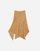 Pezze Vintage Wmns Beige Asymmetrical Skirt With Split On The Front Beige Skirts Maxi 0772424 1