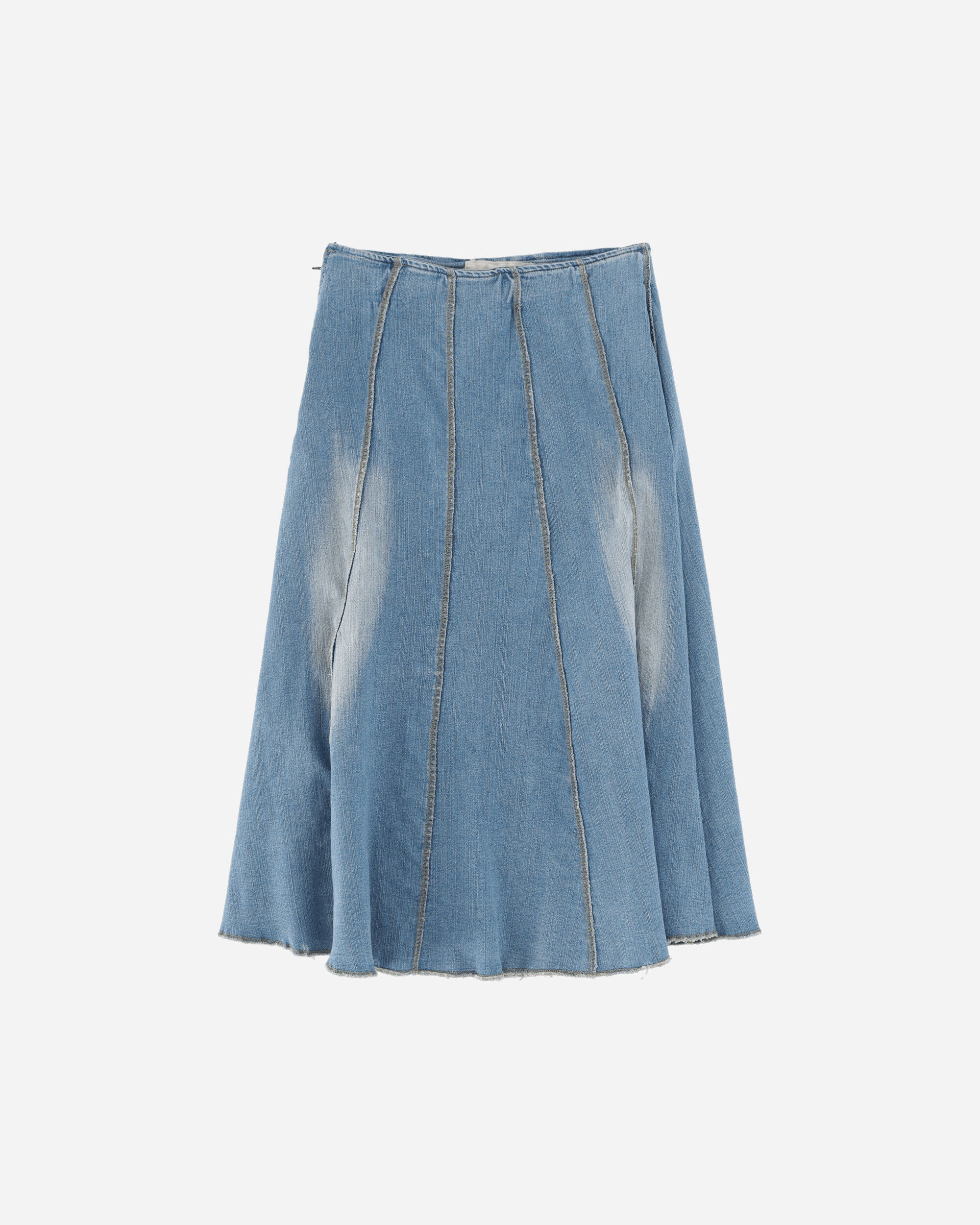 Pezze Vintage Wmns Long Denim Skirt Blue Skirts Midi 077247 1