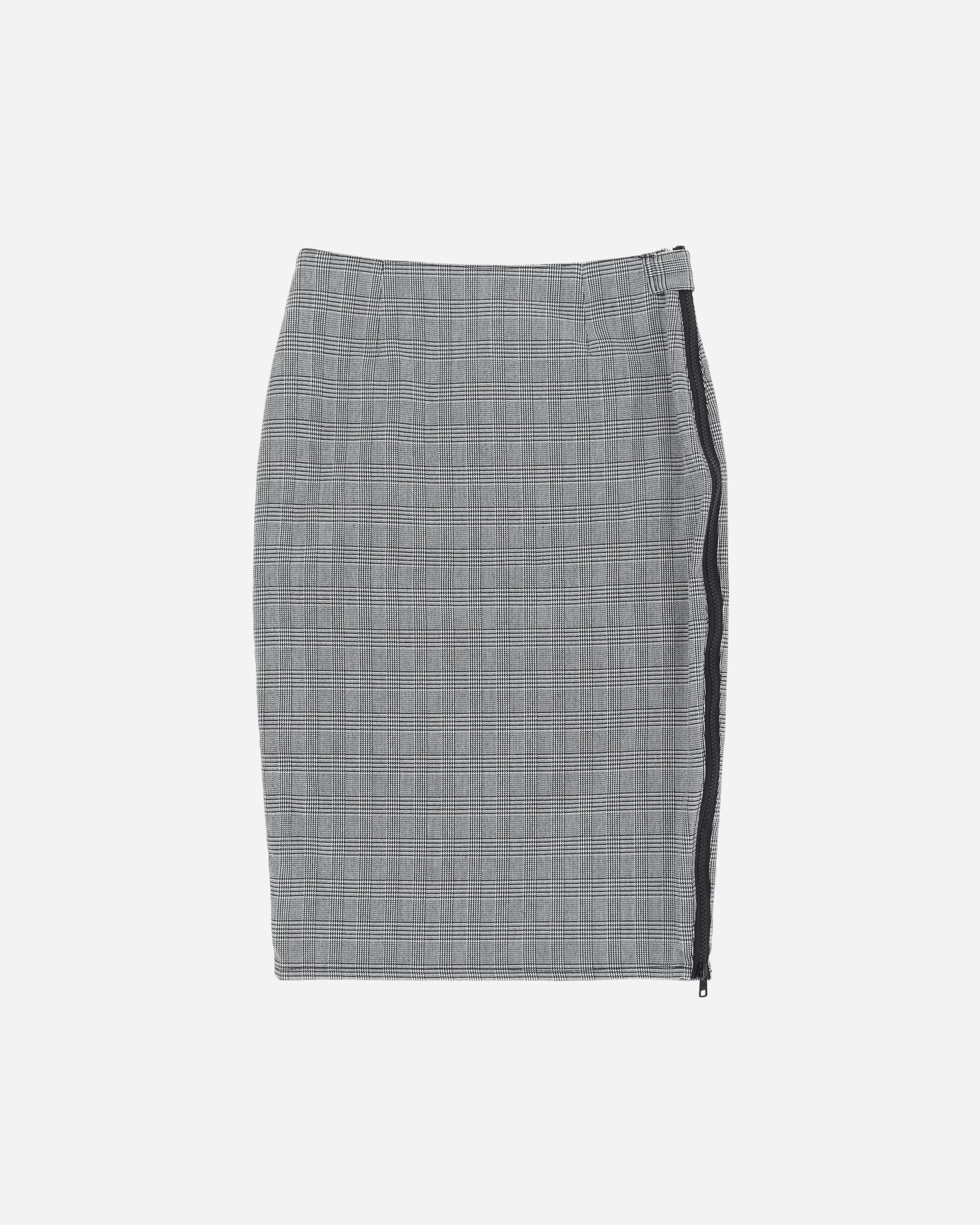 Pezze Vintage Wmns Onyx Skirt With Zipper On The Side Grey Skirts Midi 077246 1