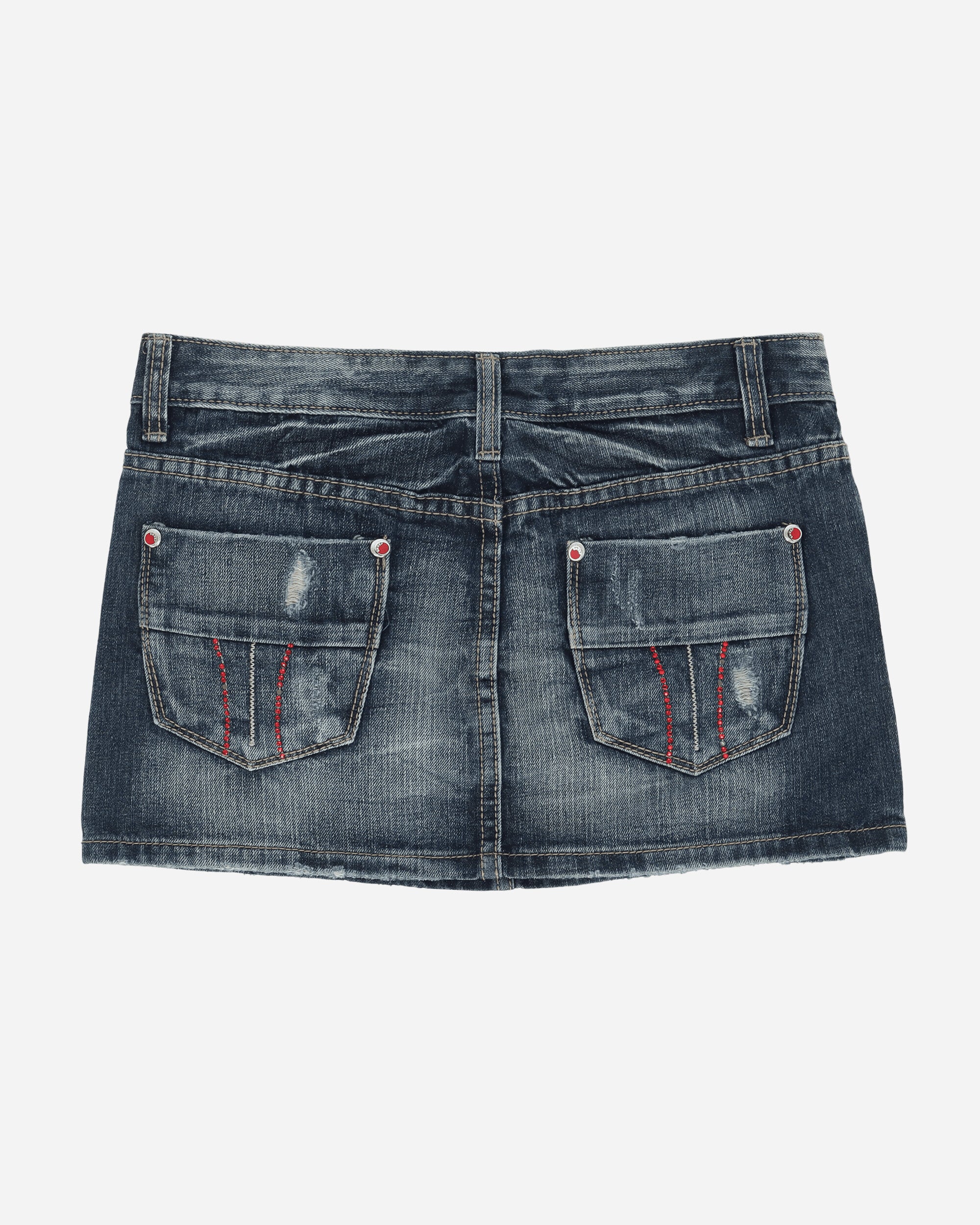 Pezze Vintage Wmns Denim Mini Skirt From The 00S Blue Skirts Mini 0772413 1
